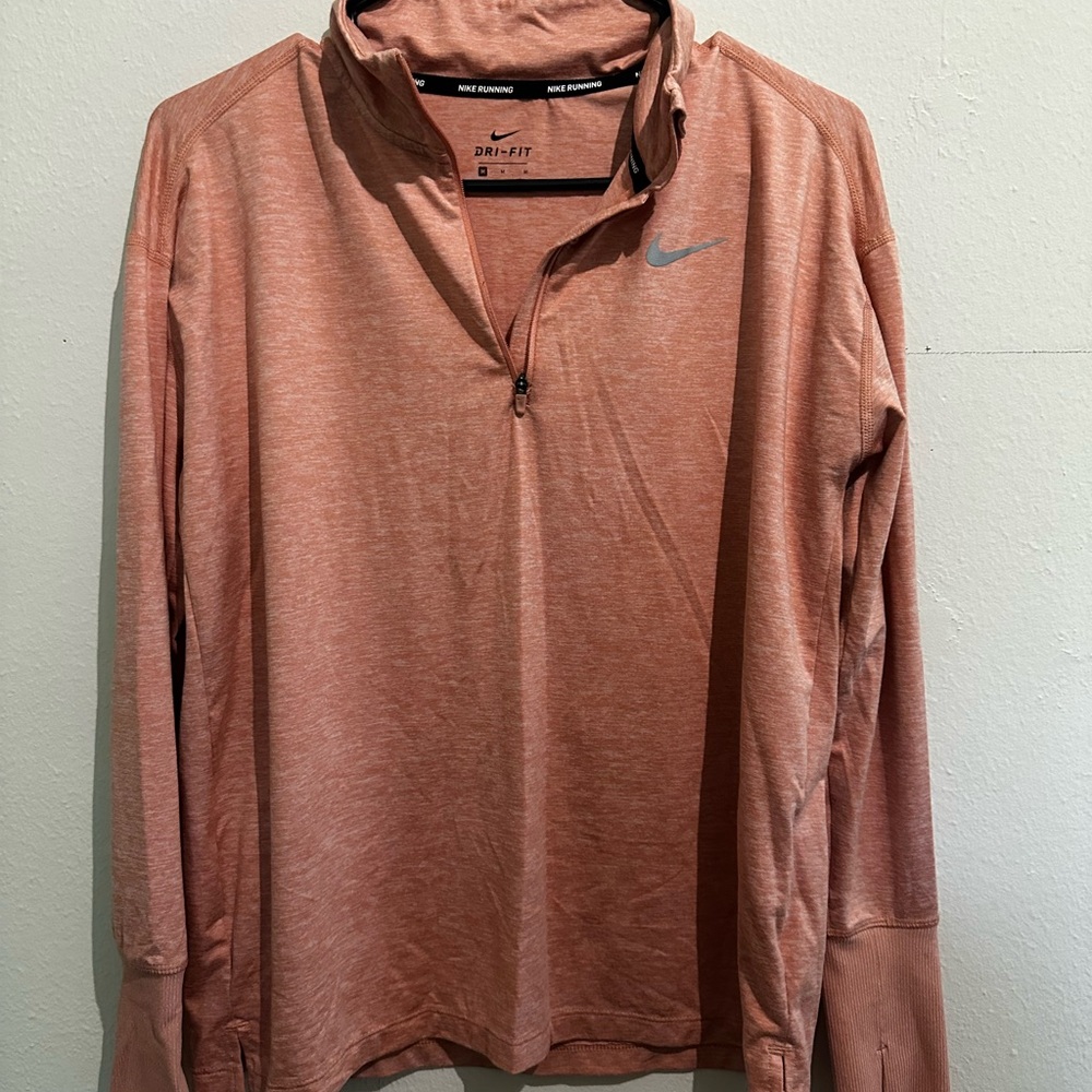 Nike Dri-FIT Orange Long Sleeve Pullover
